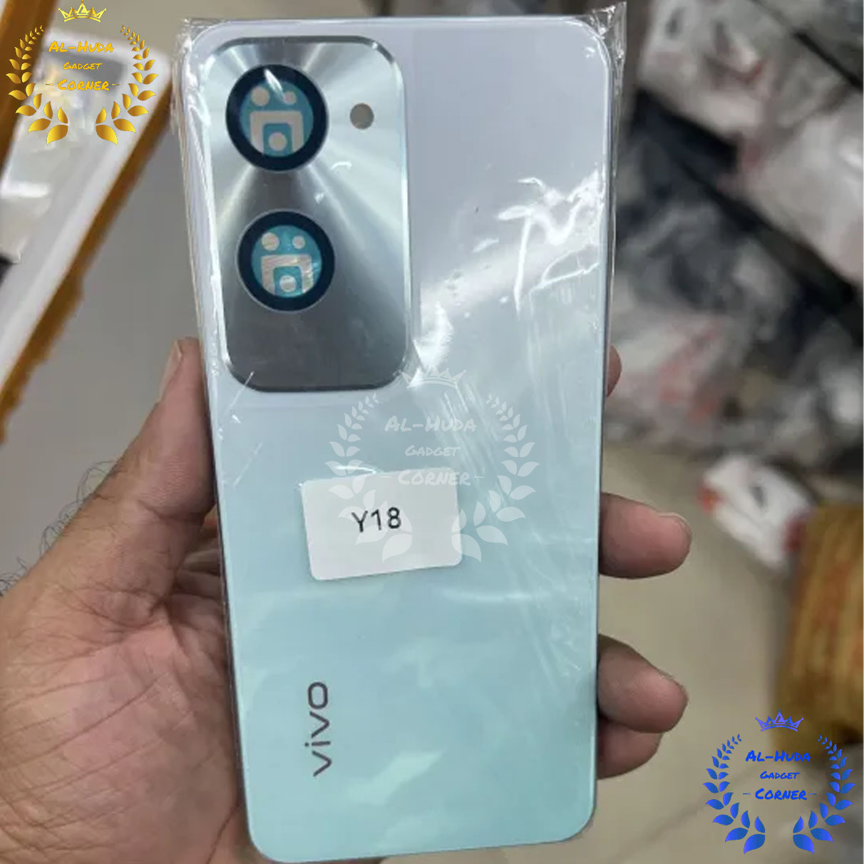 Picture of Replacement Back Part / Back Panel / Back Shell / Back Panel + midel frame for vivo Y18 Battery Back Door