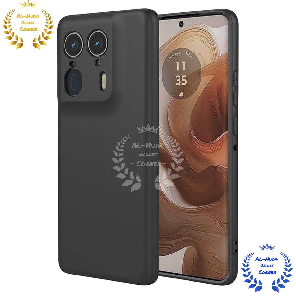 Picture of Premium Liquid Silicone Phone case for Motorola Edge 50 Ultra 5G Liquid Silicon Mobile Back Case Soft Silicone Phone Cover