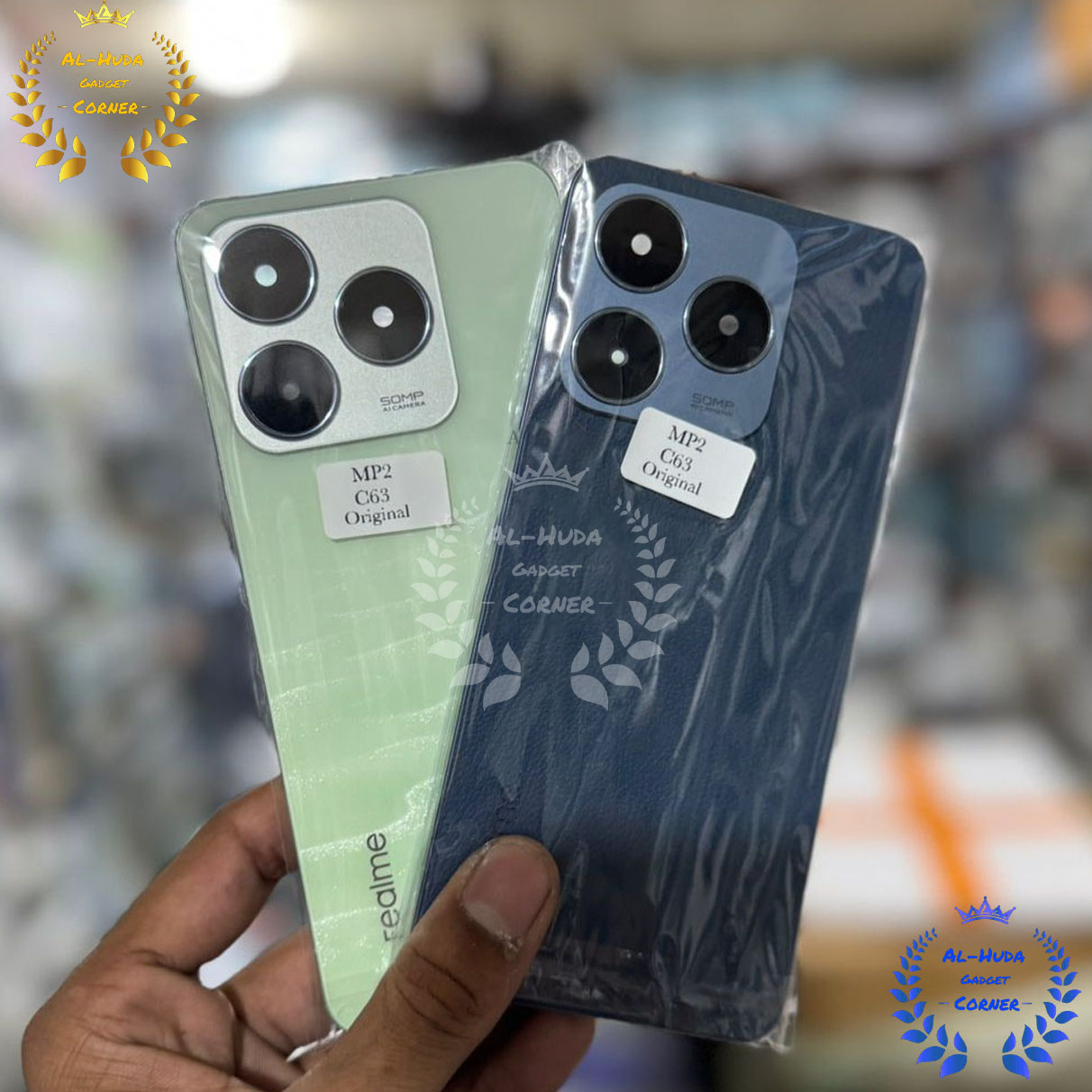 Picture of For Realme C63 Original Back Housing Frame / Back Panel / Backshell Camera Glass Replacement Spare Parts -All Colors Available