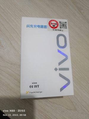 Picture of original Vivo 66W FlashCharge 2.0 Charger for Vivo X Series & Latest/5G Phones.For Vivo V23 , V23e , V23e 5G , V23 5G , V23 Pro , V25 , V25 , Y35 ,Y55 , Y76 5G , Y75 ,  Y78 , Y78+ , iQOO Z7 , iQOO Z7s , iQOO Pad , X70 Pro