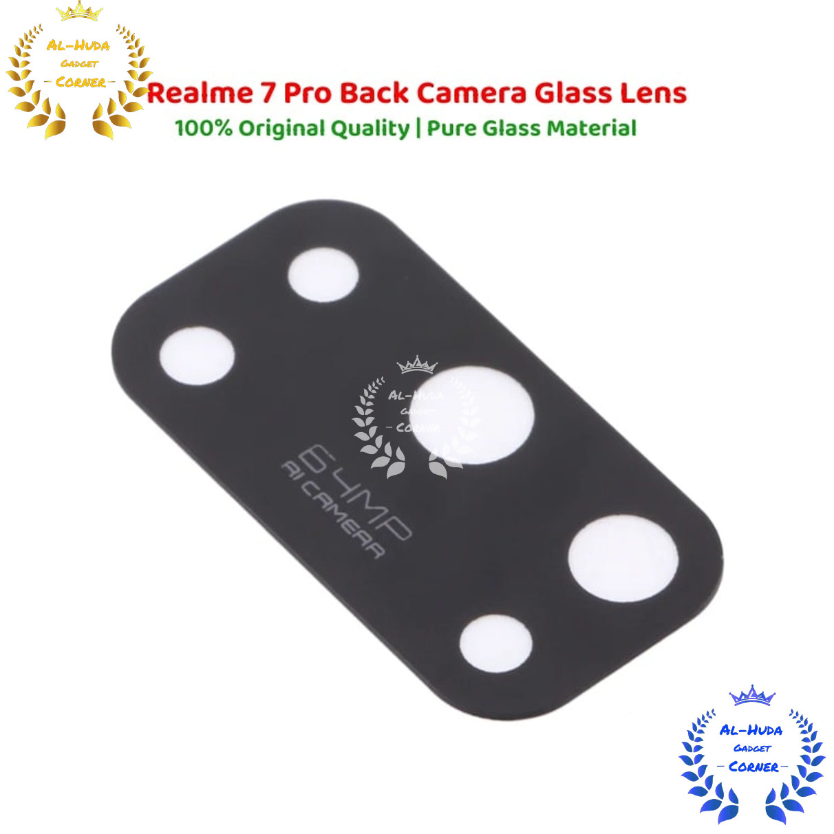 Picture of Main Back Camera Glass Lens / main Back Camera Lens / Back main Camera Glass Lens / Back main Camera Lens / Rear Back Camera Glass for Realme 7 pro