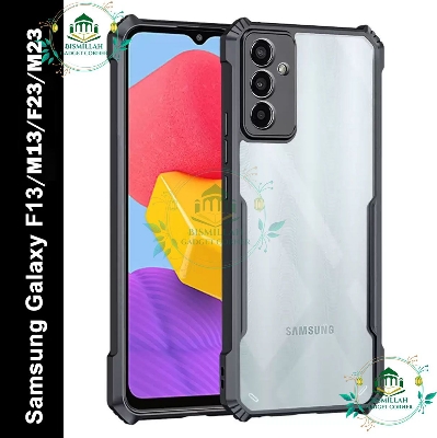 Picture of Shockproof & Transparent Crystal Clear Back Cover Case / Matte Protective Lens Flexible Back Cover for Samsung Galaxy F23 / Samsung Galaxy M23 / Samsung Galaxy F13 / Samsung Galaxy M13 4G | Slim Silicone Cover with Soft Lining Shockproof Bumper Case