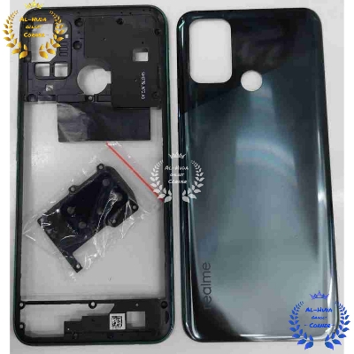 Picture of Replacement Backshell With Side Frame Panel for Realme 7i Battery Back Door Housing Cover With Camera Lens (Best Quality)