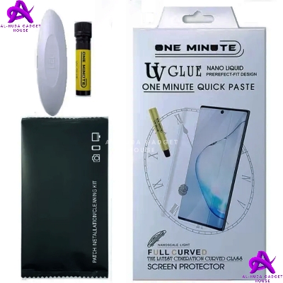 Picture of Premium UV Tempered Glass For Honor 200 5G Screen Protector Curved with Liquid Glue and UV Light -Transparent Clear