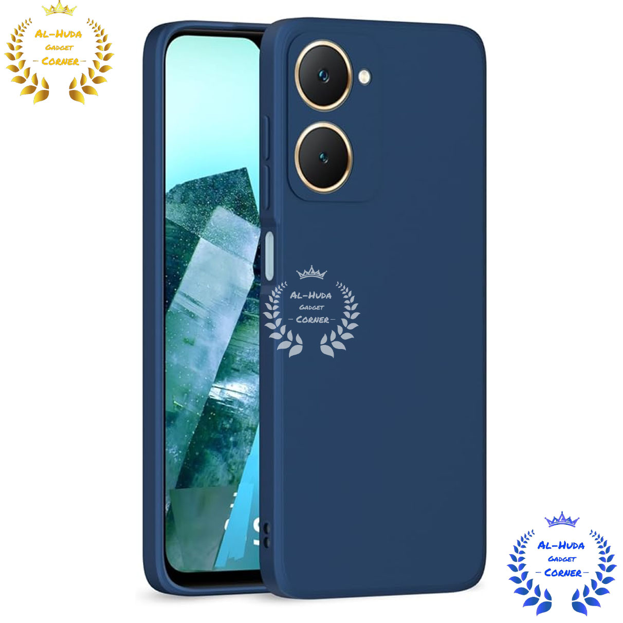 Picture of Shockproof & Transparent Crystal Clear Back Cover Case / Matte Protective Lens Flexible Back Cover for Vivo Y18E / vivo Y03 | Slim Silicone Cover with Soft Lining Shockproof Full Body Bumper Case