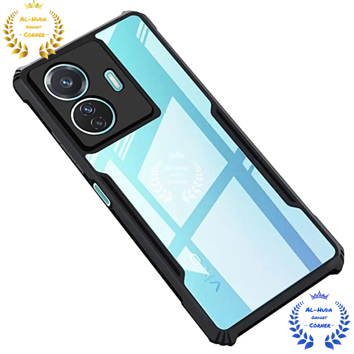 Picture of Shockproof & Transparent Crystal Clear Back Cover Case / Matte Protective Lens Flexible Back Cover for iQOO Z6 Pro / Vivo S15E / Vivo T1 Pro 5G | Slim Silicone Cover with Soft Lining Shockproof Full Body Bumper Case