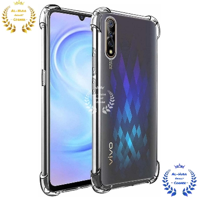 Picture of Shockproof & Transparent Crystal Clear Back Cover Case / Matte Protective Lens Flexible Back Cover for Vivo S1 | Slim Silicone Cover with Soft Lining Shockproof Full Body Bumper Case