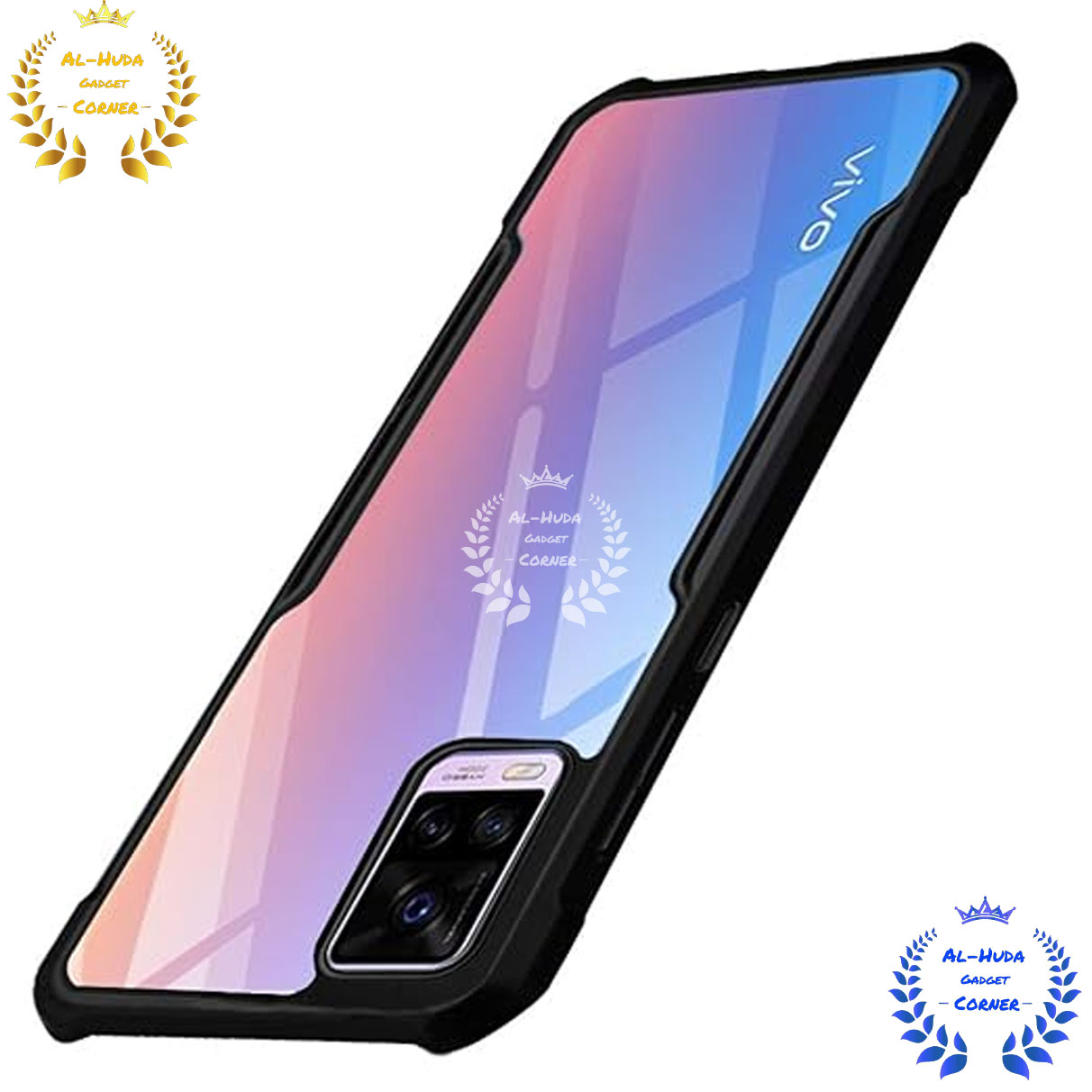 Picture of Shockproof & Transparent Crystal Clear Back Cover Case / Matte Protective Lens Flexible Back Cover for Vivo V20 | Slim Silicone Cover with Soft Lining Shockproof Full Body Bumper Case