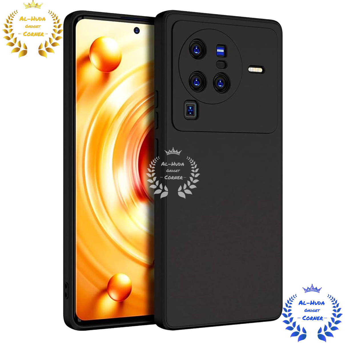 Picture of Shockproof & Transparent Crystal Clear Back Cover Case / Matte Protective Lens Flexible Back Cover for Vivo X80 Pro 5G | Slim Silicone Cover with Soft Lining Shockproof Full Body Bumper Case