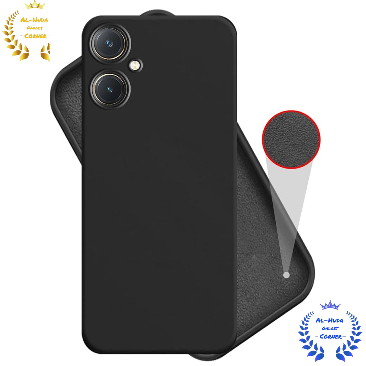 Picture of Shockproof & Transparent Crystal Clear Back Cover Case / Matte Protective Lens Flexible Back Cover for Vivo Y27 4G | Slim Silicone Cover with Soft Lining Shockproof Full Body Bumper Case