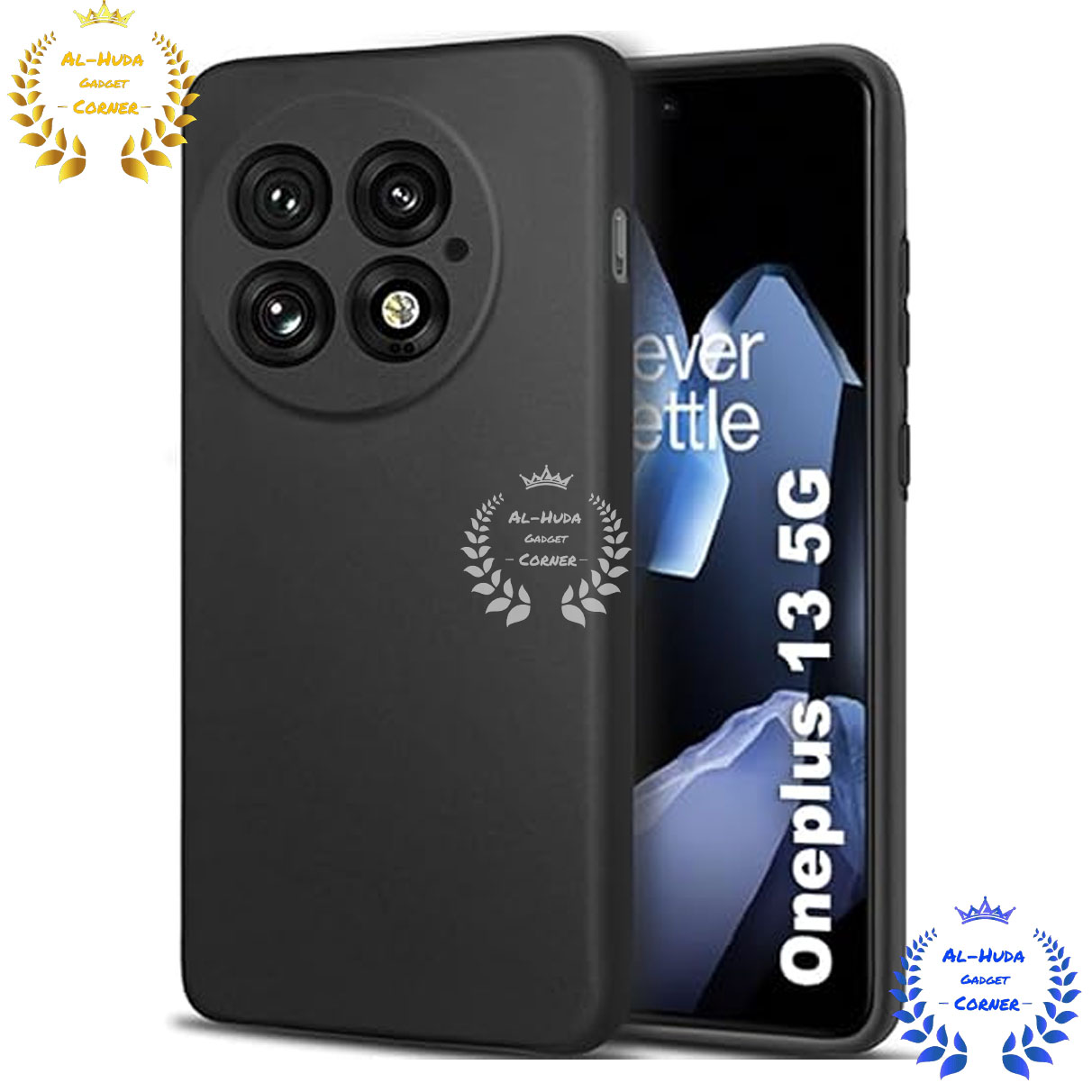 Picture of Shockproof & Transparent Crystal Clear Back Cover Case / Matte Protective Lens Flexible Back Cover for OnePlus 13 5G / 1+ 13 5G | Slim Silicone Cover with Soft Lining Shockproof Full Body Bumper Case