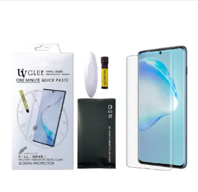 Picture of OnePlus 7Pro (High Quality) UV Tempered Glass 3D Curved Full Cover Screen Protector