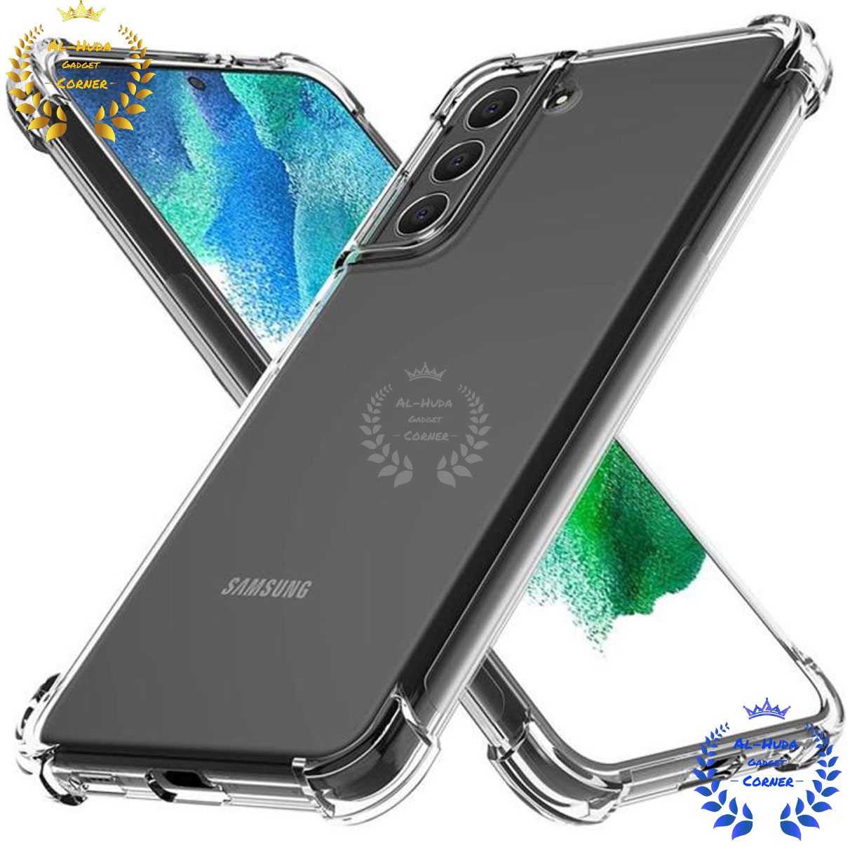 Picture of Shockproof & Transparent Crystal Clear Back Cover Case / Matte Protective Lens Flexible Back Cover for Samsung Galaxy S21 5G | Slim Silicone Cover with Soft Lining Shockproof Full Body Bumper Case