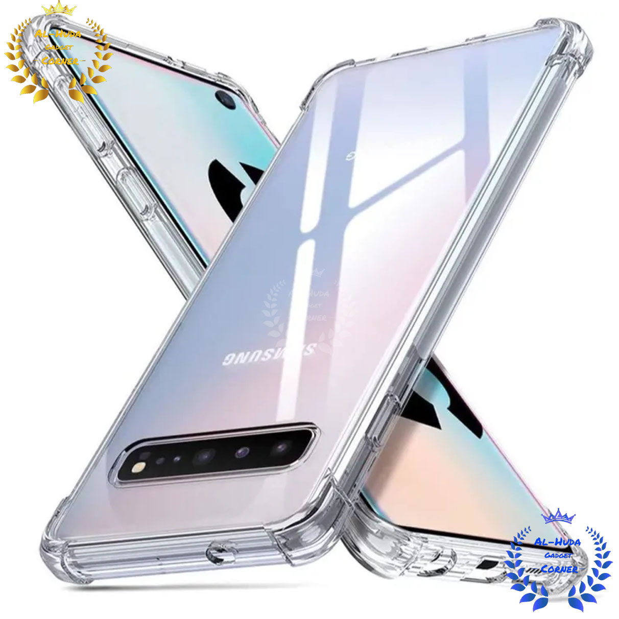 Picture of Shockproof & Transparent Crystal Clear Back Cover Case / Matte Protective Lens Flexible Back Cover for Samsung Galaxy S10 4g | Slim Silicone Cover with Soft Lining Shockproof Full Body Bumper Case