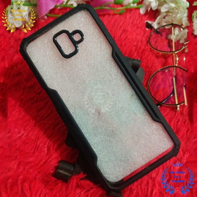 Picture of Shockproof & Transparent Crystal Clear Back Cover Case / Matte Protective Lens Flexible Back Cover for Samsung Galaxy J6 Plus 2018 / Samsung Galaxy J6+ | Slim Silicone Cover with Soft Lining Shockproof Full Body Bumper Case