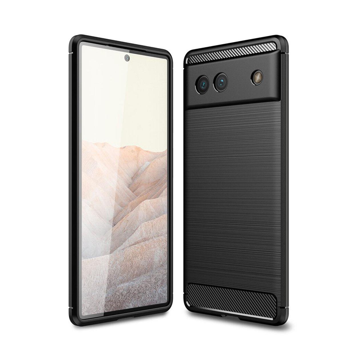 Picture of For Google Pixel 6A Case Silicone Softcase Camera Protection Back Cover Texture Fashion Casing