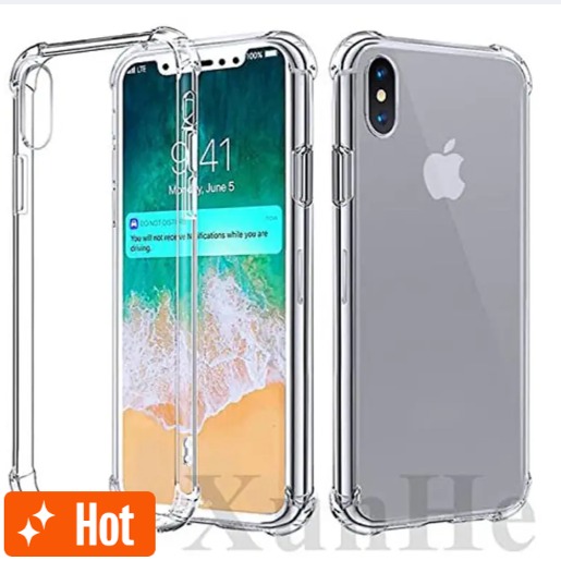 Picture of For iPhone X / XS Soft Silicone Transparent Plating Case - Case / Back Cover