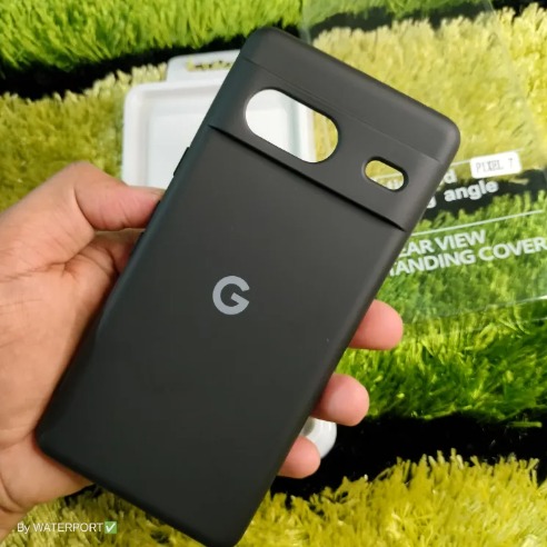 Picture of For Google Pixel 7 Soft Touch Finished Silky Back Case Original Silicon Mobile Phone Back Cover Pixel7