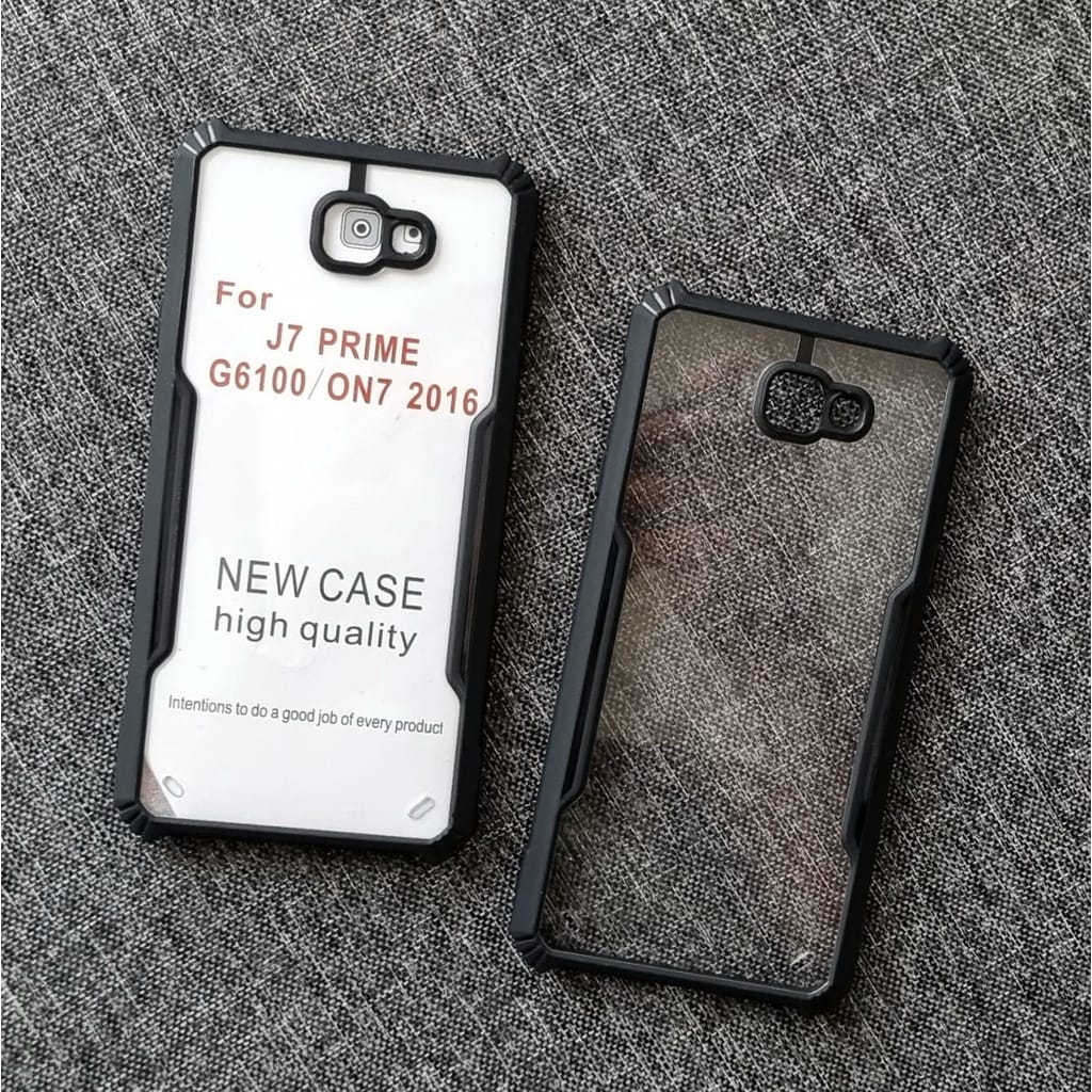 Picture of For Samsung Galaxy J7 Prime / J7 Prime 2 Shockproof TPU Bumper Hard Clear Acrylic Mobile Phone Case For Samsung j7 Prime Back Cover