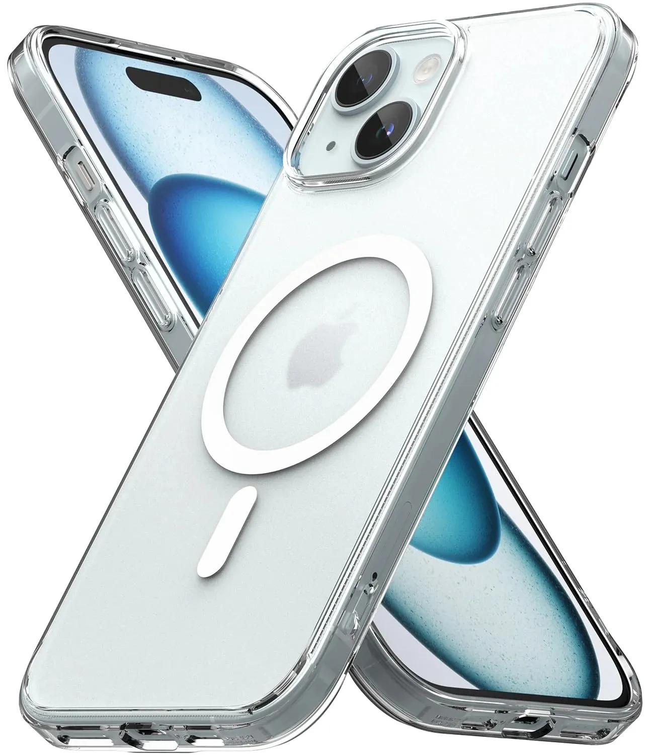 Picture of Transparent Magnetic Phone Case with Box for Magsafe Wireless Charging iPhone 11 to 15 pro max Mobile -Black Cases