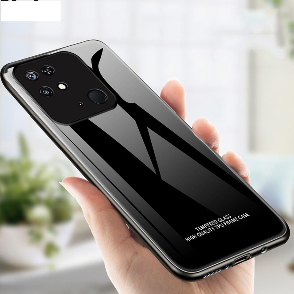 Picture of For Redmi 10C Back Cover Full Glass Cases For Redmi 10C Glass Cover - Camera