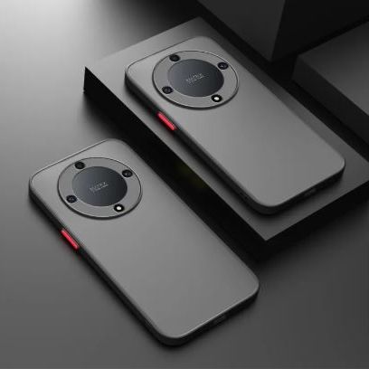 Picture of For Honor X9a Prime Cover Case skin Feel Frosted Transparent Lens fall proof Camera Protective Film Hard Back Shell Soft Silicone Edge Full phone case