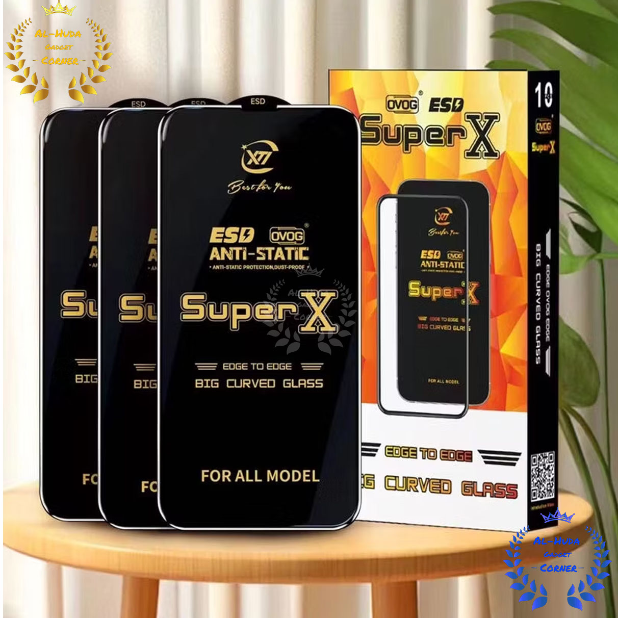 Picture of Super X / Rainbow / Privacy Tempered Glass Screen Protector Specially Designed For Samsung Galaxy A7 2018 / Samsung Galaxy A750 Edge To Edge Coverage With Easy Installation Kit
