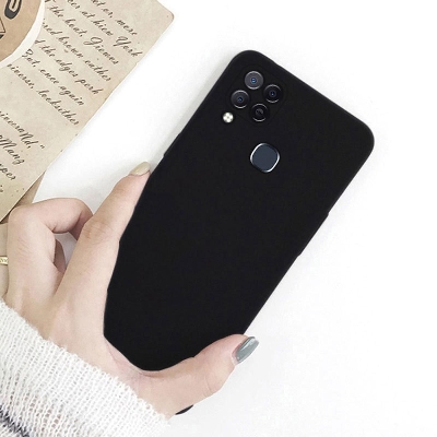 Picture of for Infinix Hot 10s new silicone Back Cover Simple Square Liquid Silicone Phone Cases