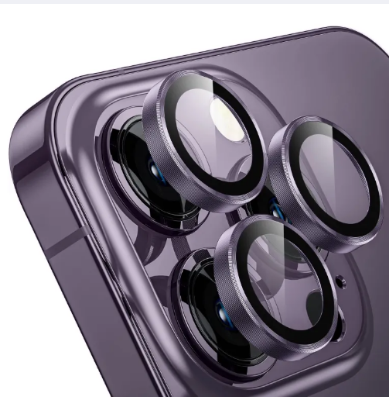Picture of For Apple iPhone 14 Pro/iPhone 14 Pro Max Camera Lens Protector HD Tempered Metal Glass Camera Screen Protector Cover Film Accessories,Deep Purple ,Space Black,Gold ,Silver