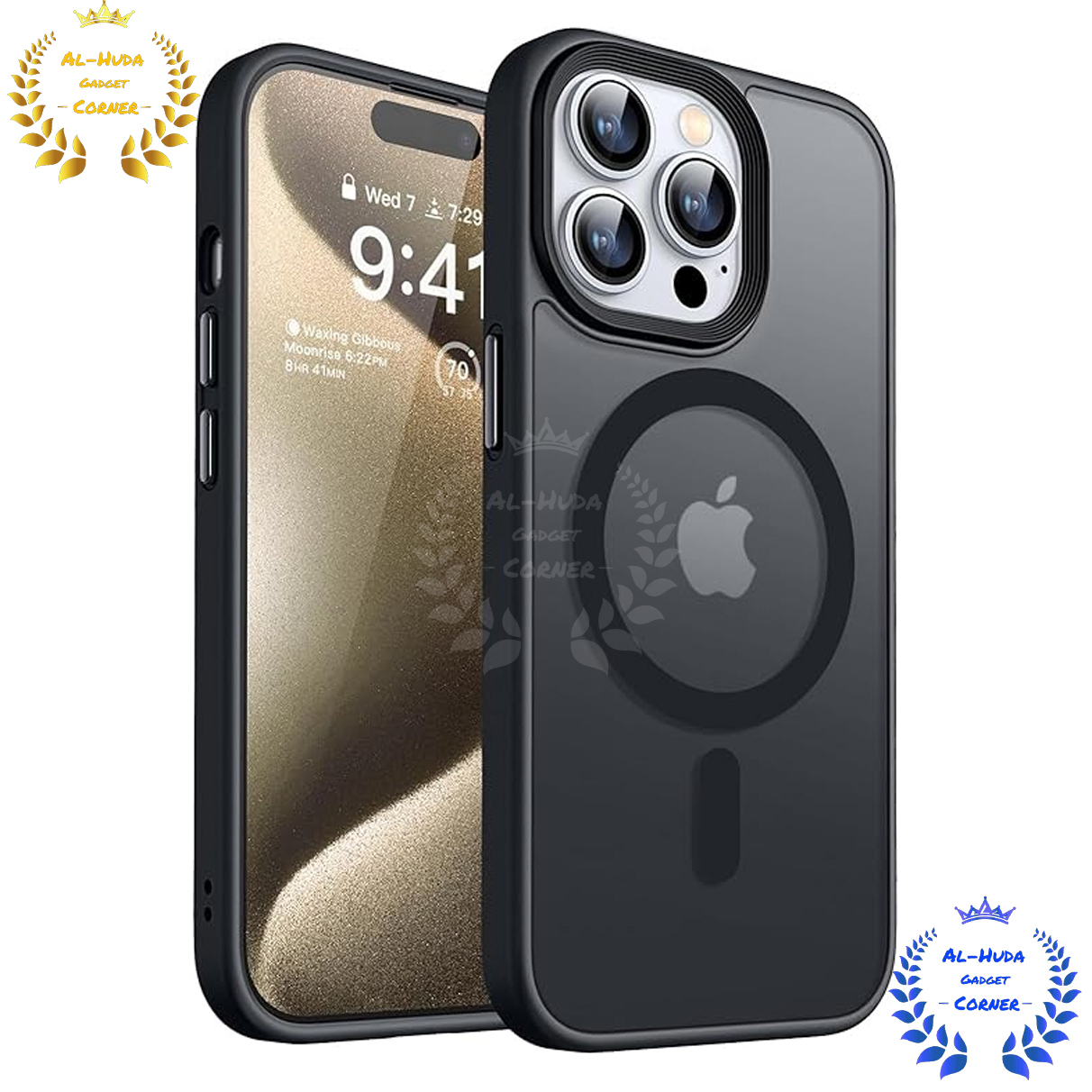 Picture of Shockproof & Transparent Crystal Clear Back Cover Case / Matte Protective Lens Flexible Back Cover for Apple iPhone 16 Pro / iPhone 16 Pro Max | Slim Silicone Cover with Soft Lining Shockproof Full Body Bumper Case