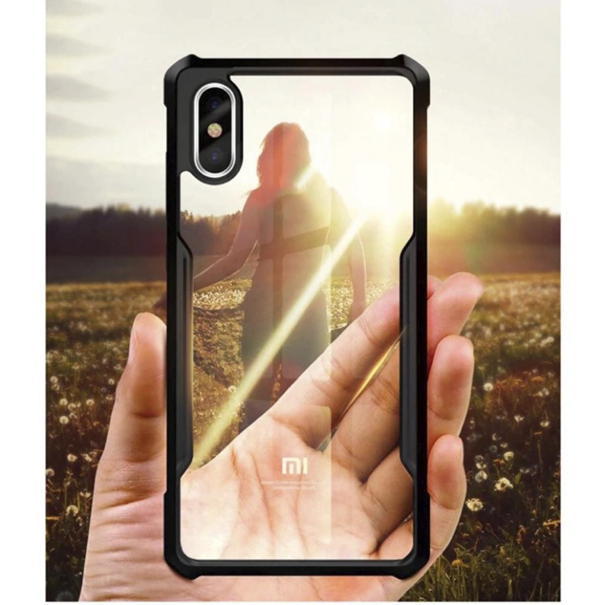 Picture of For Redmi 9A Shockproof Cushion Back Clear Transparent Hard Cover Casing