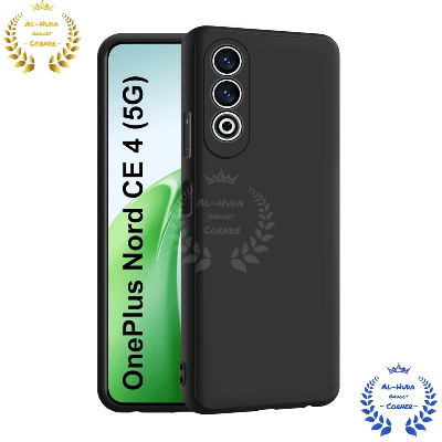 Picture of Shockproof & Transparent Crystal Clear Back Cover Case / Matte Protective Lens Flexible Back Cover for Oneplus Nord CE4 5g / Oneplus Nord CE 4 5g / 1+ Nord CE4 5g | Slim Silicone Cover with Soft Lining Shockproof Full Body Bumper Case