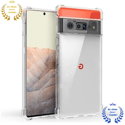 Picture of Shockproof & Transparent Crystal Clear Back Cover Case / Matte Protective Lens Flexible Back Cover for Google Pixel 6 Pro | Slim Silicone Cover with Soft Lining Shockproof Full Body Bumper Case