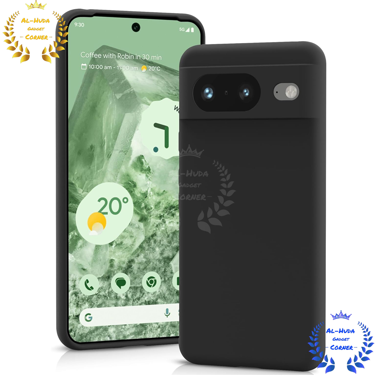 Picture of Shockproof & Transparent Crystal Clear Back Cover Case / Matte Protective Lens Flexible Back Cover for Google Pixel 8 5G | Slim Silicone Cover with Soft Lining Shockproof Full Body Bumper Case