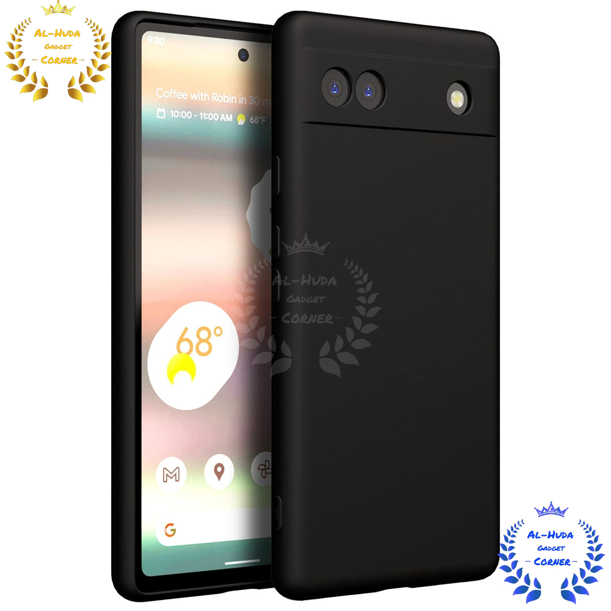 Picture of Shockproof & Transparent Crystal Clear Back Cover Case / Matte Protective Lens Flexible Back Cover for Google Pixel 6A | Slim Silicone Cover with Soft Lining Shockproof Full Body Bumper Case
