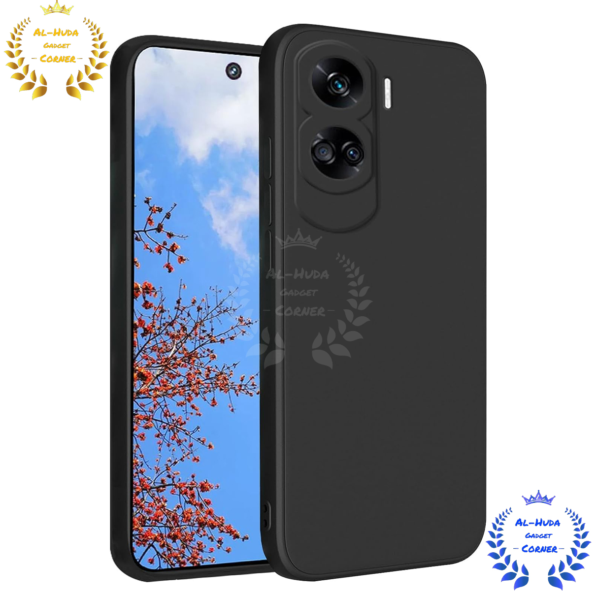 Picture of Shockproof & Transparent Crystal Clear Back Cover Case / Matte Protective Lens Flexible Back Cover for Honor 90 Lite 5G | Slim Silicone Cover with Soft Lining Shockproof Full Body Bumper Case
