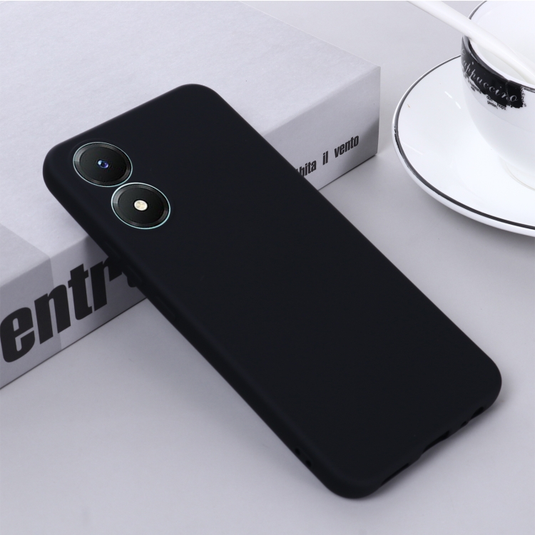 Picture of Vivo Y02 Back Cover Full Camera Protactor Liquit Silicone Cases - Camera - Phone Back Cover