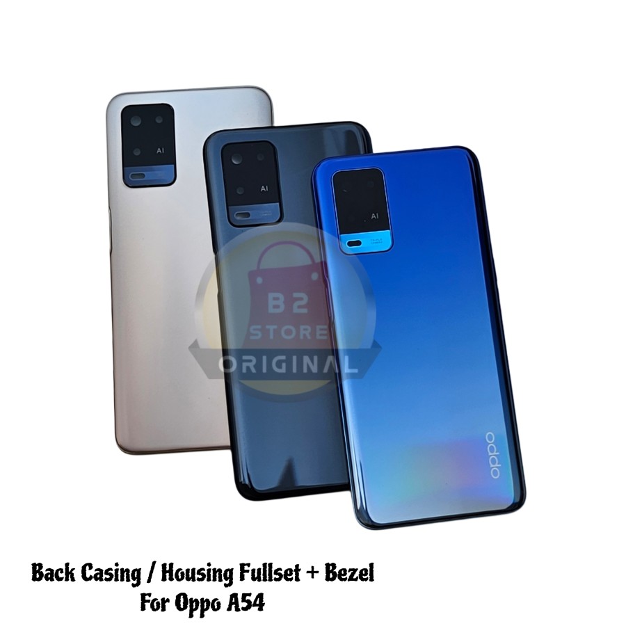 Picture of Original BACK CASING HOUSING KESING FULLSET BACKDOOR + TULANG BEZEL OPPO A54