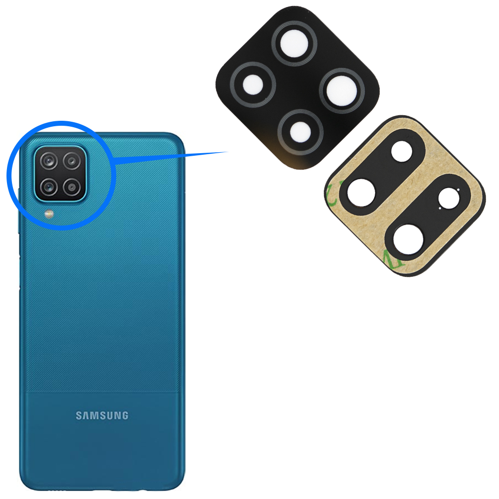 Picture of For Samsung Galaxy A12 main camera glass Rear Facing Camera Glass Lens Replacement