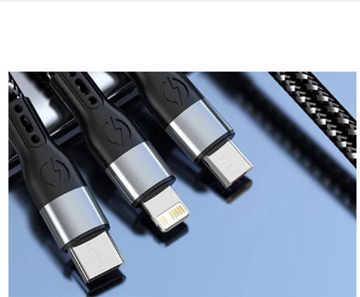 Picture of 3 In 1 Fast Charging USB Charger Cable / Fast Charging Data Transfer/Micro USB, USB-C/Type-C Devices