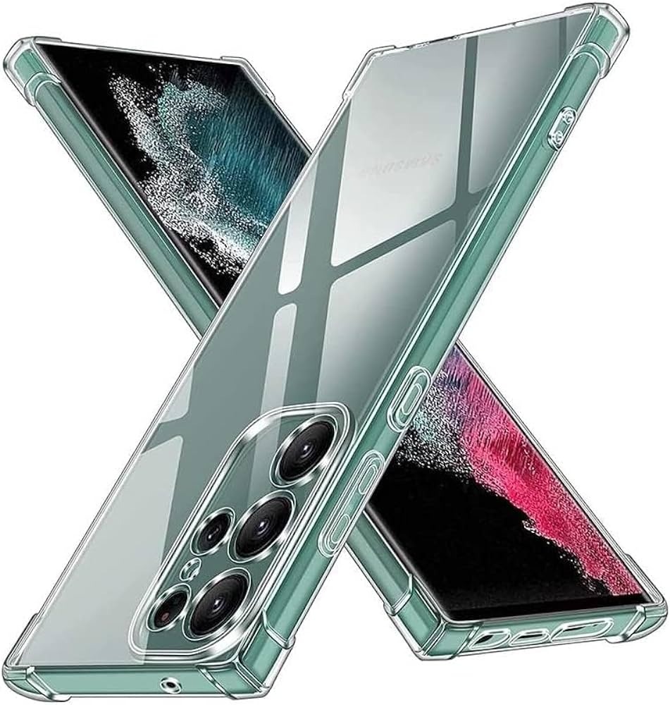 Picture of For Samsung Galaxy S22 Ultra - Impt Premium Silicone Case Crystal Clear Soft Tpu Ultra-Thin Transparent Flexible Protective Mobile Phone Back Cover - Phone Back Cover