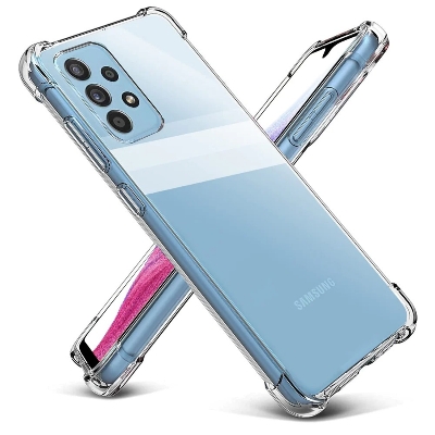 Picture of Samsung Galaxy A33 5G Premium Silicone Case Crystal Clear Soft TPU Ultra-Thin Transparent Flexible Protective Mobile Phone Back Cover