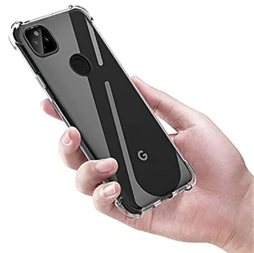 Picture of For Google Pixel 5A (5G) Luxury Case Crystal Clear Soft Transparent TPU Ultra-Thin Transparent Flexible Protective Mobile Phone Back Cover cases
