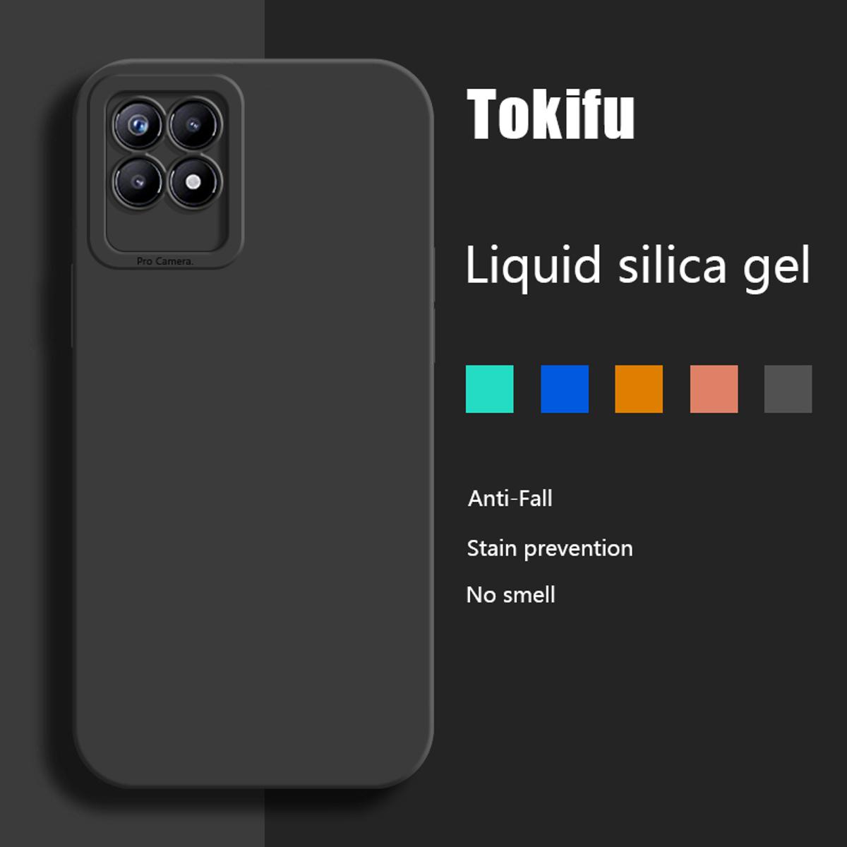 Picture of for Realme narzo 50  tokifu New Liquid Silicone Phone Case Full -Shockproof Back Cover