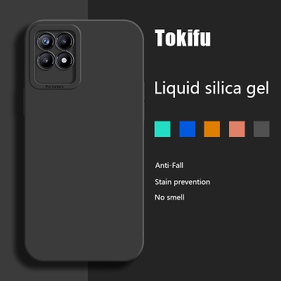 Picture of for Realme narzo 50  tokifu New Liquid Silicone Phone Case Full -Shockproof Back Cover