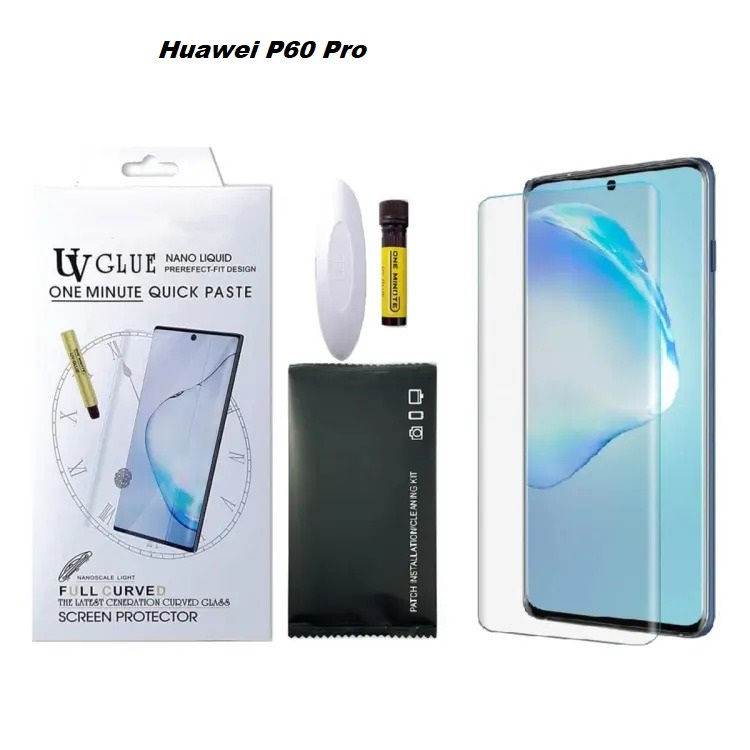 Picture of Huawei P60 Pro UV Glass Protector.HD transparent curve glass for Huawei P60 Pro.1M