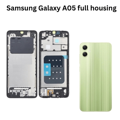 Picture of Replacement Complete Housing Full Body Compatible with Samsung Galaxy A05 Back Panel / Back Shell and LCD Middle Frame with Volume Buttons