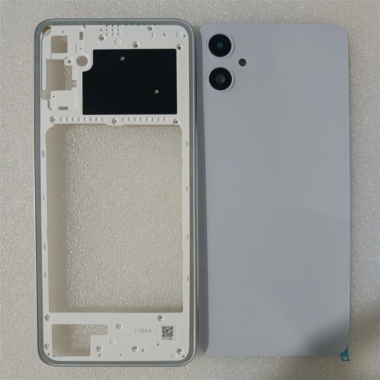 Picture of Replacement Complete Housing Full Body Compatible with Samsung Galaxy A05 Back Panel / Back Shell and LCD Middle Frame with Volume Buttons