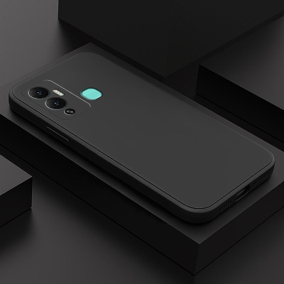 Picture of For Infinix Hot 12 Play Liquid Silicone Soft Gel Rubber Shockproof Cover