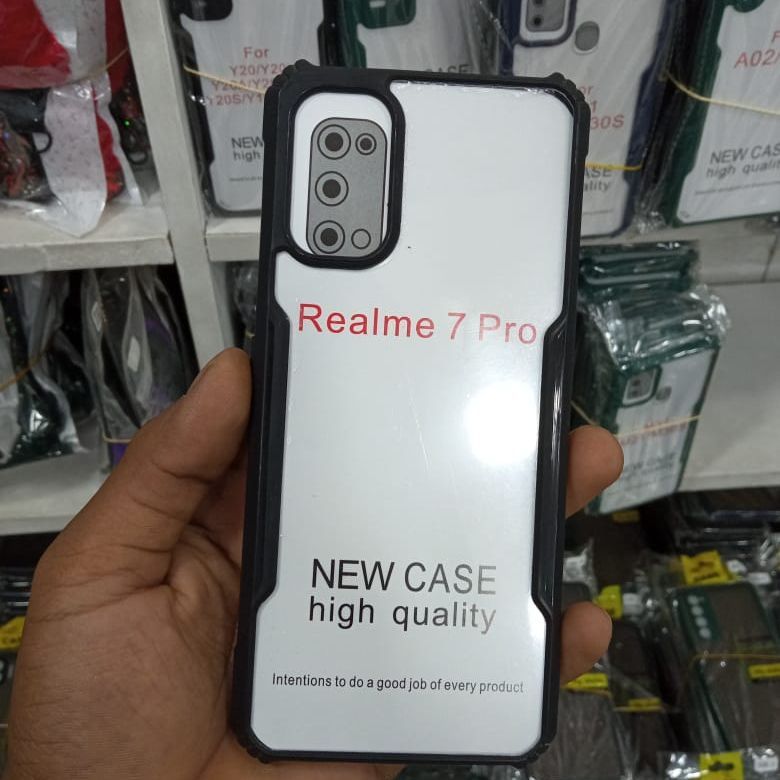 Picture of Realme 7pro Hard Case clear Matte Shockproof Slim Thin Cover Phone Case